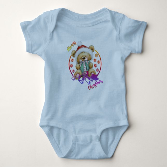 Merry Christmas Baby Bodysuit (Front)
