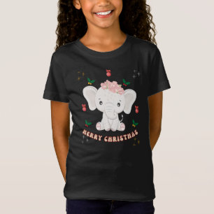 Merry Christmas Baby Elephant T-Shirt