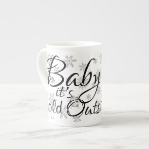 Merry Christmas, Baby it's Cold Outside  Bone China Mug