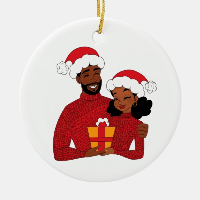 Merry Christmas Baby Red Ceramic Tree Decoration (Front)