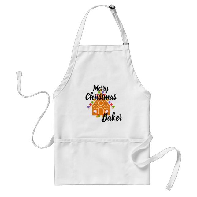 Merry Christmas Baker Apron (Front)