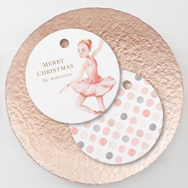 Merry Christmas Ballerina Gift Tag (Creator Uploaded)