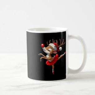 Merry Christmas Ballet Reindeer Dancing Ballet Tea Coffee Mug