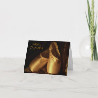 Merry Christmas Ballet Shoes Card
