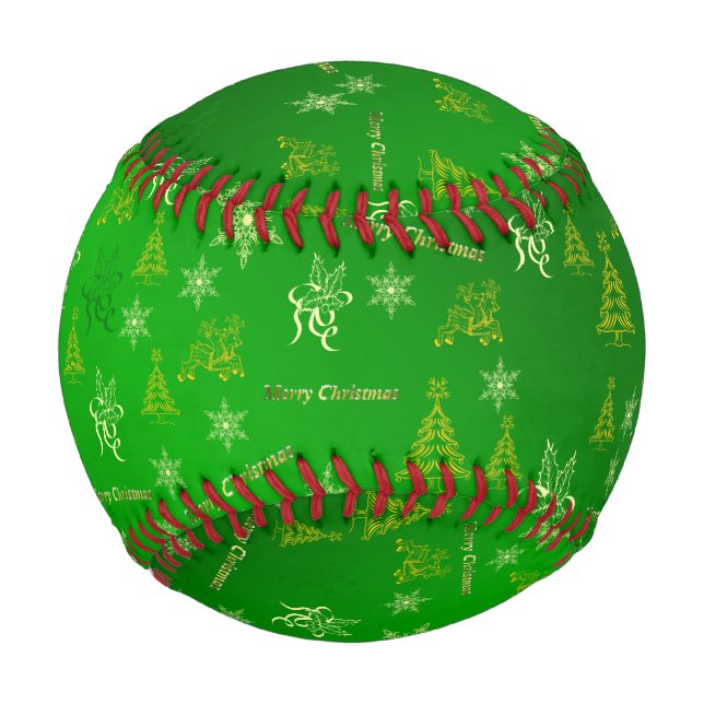 merry christmas baseball (Back)