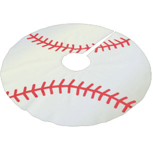 Merry Christmas  Baseball Lovers Brushed Polyester Tree Skirt
