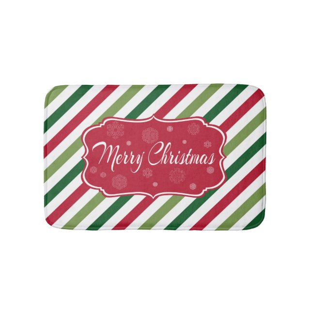 Merry Christmas Bath Mat (Front)