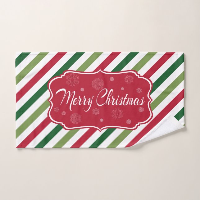 Merry Christmas Bath Towel Set (Hand Towel)