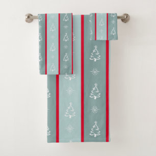 Merry Christmas Bath Towel Set