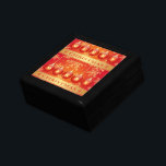 Merry Christmas Baubles Red Gold Ornaments Gift Box<br><div class="desc">Merry Christmas Baubles Red Gold Ornaments</div>