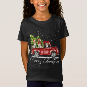 Merry Christmas Beagle Lover Santa Light Reindeer  T-Shirt