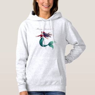 Merry Christmas Beautiful Mermaid Hoodie