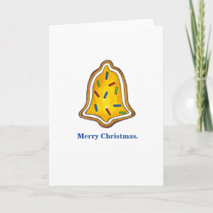 Merry Christmas Bell Sugar Cookie Xmas Holiday Card