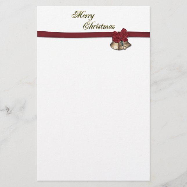Merry Christmas Bells Card (Front)
