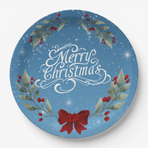 Merry Christmas Bible Verse Paper Plate