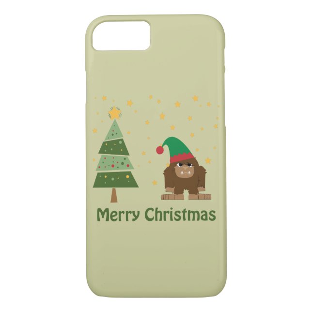 Merry Christmas Bigfoot Case-Mate iPhone Case (Back)
