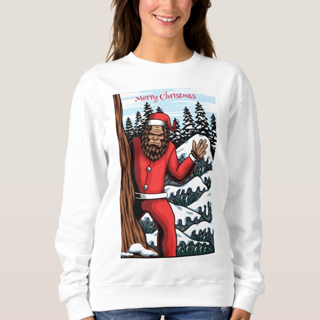 Merry Christmas Bigfoot  Sweatshirt (Front)
