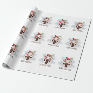 Merry Christmas Biker Santa Wrapping Paper
