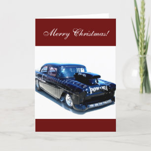 Merry Christmas Black POW custom classic card