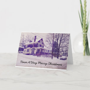 Merry Christmas Blank Greeting Card