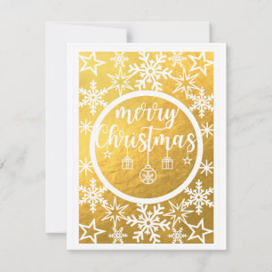 Merry Christmas Blank Greeting Card