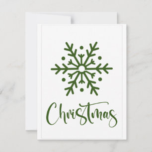 Merry Christmas Blank Greeting Card