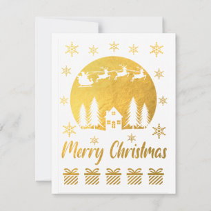 Merry Christmas Blank Greeting Card