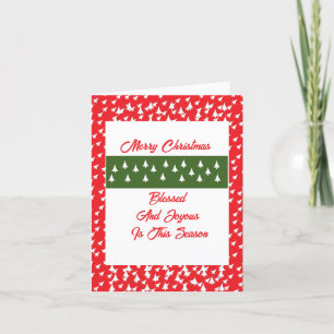 Merry Christmas Blessed Holiday  Card