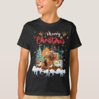 Merry Christmas Bloodhound Dog Santa Hat Lights Xm