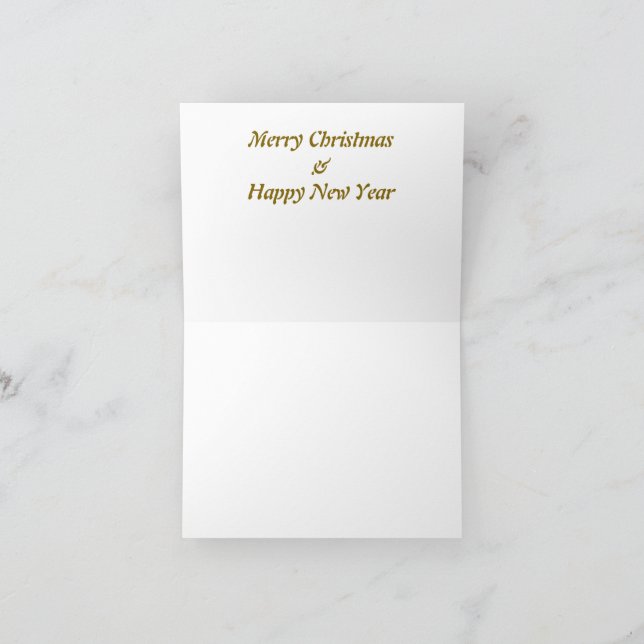 Merry Christmas Boho style Holiday Card (Inside)