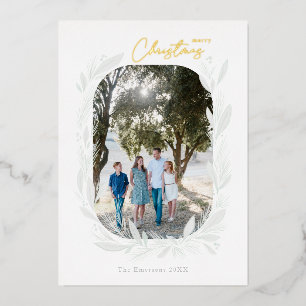 Merry Christmas Boho Watercolor Frame Light