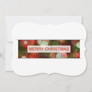 merry christmas (bokeh) invitation