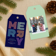 Merry Christmas Bold Colourful Typography Photo