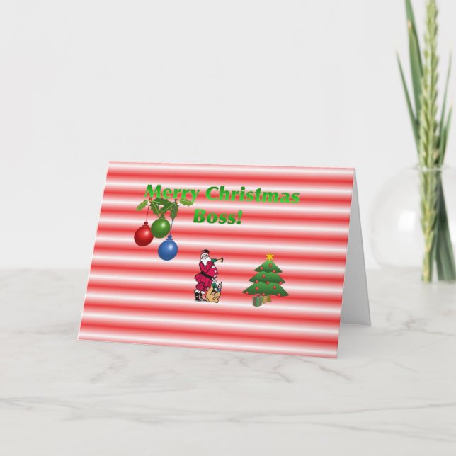 Merry Christmas Boss Card (Front)