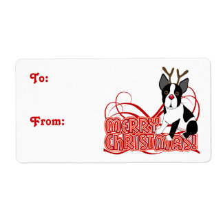 Merry Christmas Boston Terrier