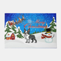 Merry Christmas Boston Terrier