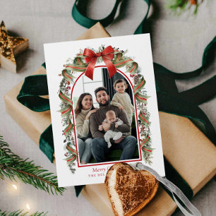 Merry Christmas Botanical Photo Card