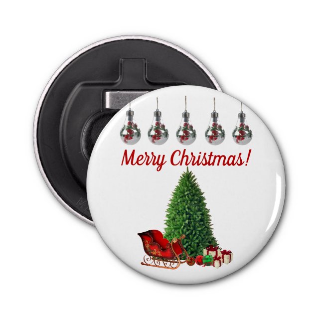 Merry Christmas Bottle Opener (Front)