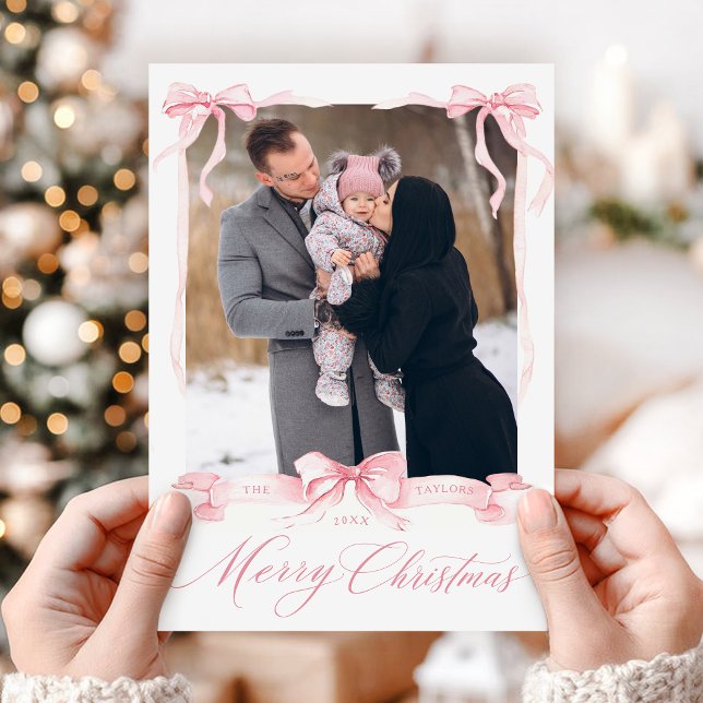 Merry Christmas Bow Card (Creator Uploaded)