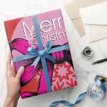 Merry Christmas Bow Wrapping Paper<br><div class="desc">Merry Christmas Bow Wrapping Paper</div>