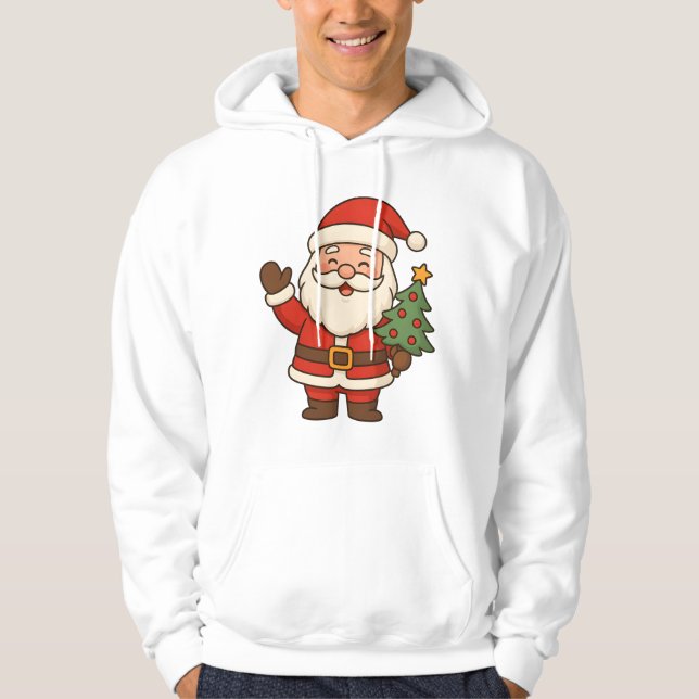Merry Christmas Bruh Santa  Hoodie (Front)