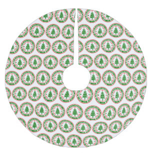 Merry Christmas Brushed Polyester Tree Skirt