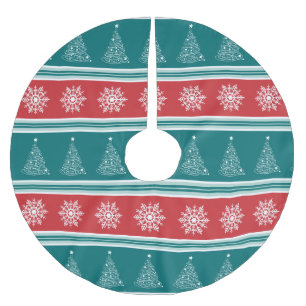 Merry Christmas Brushed Polyester Tree Skirt
