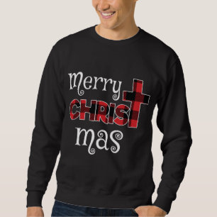 Merry Christmas Buffalo Plaid Sweatshirt