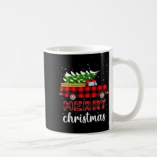 Merry Christmas Buffalo Truck Tree Red Plaid For M Coffee Mug