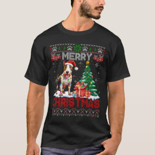 Merry Christmas Bull Terrier Dog Lovers Ugly Xmas T-Shirt