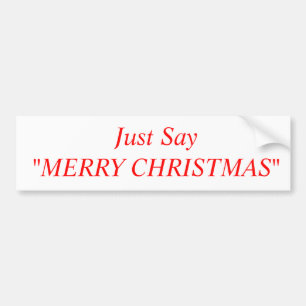 Merry Christmas Bumper Sticker