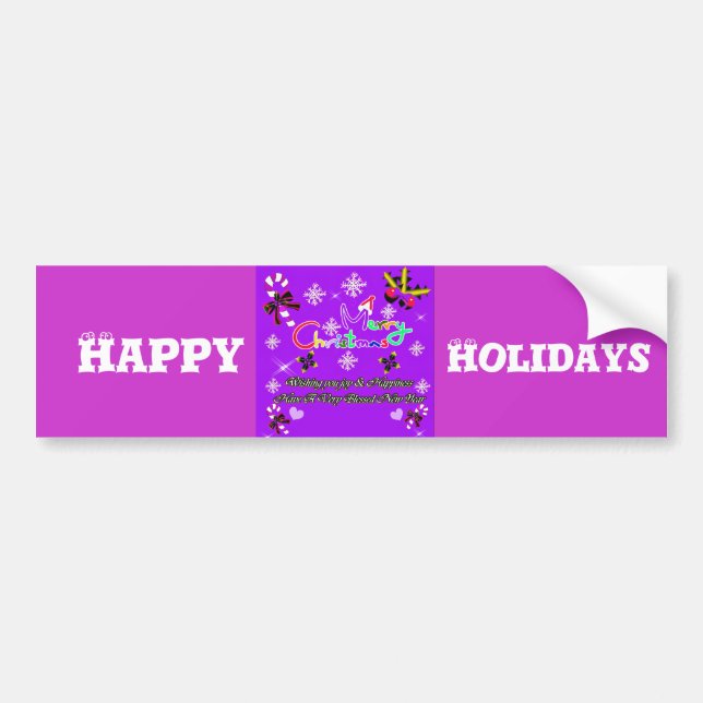 Merry Christmas_ Bumper Sticker (Front)