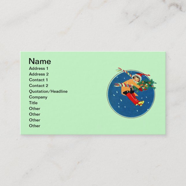 Merry Christmas Business Card (Front)