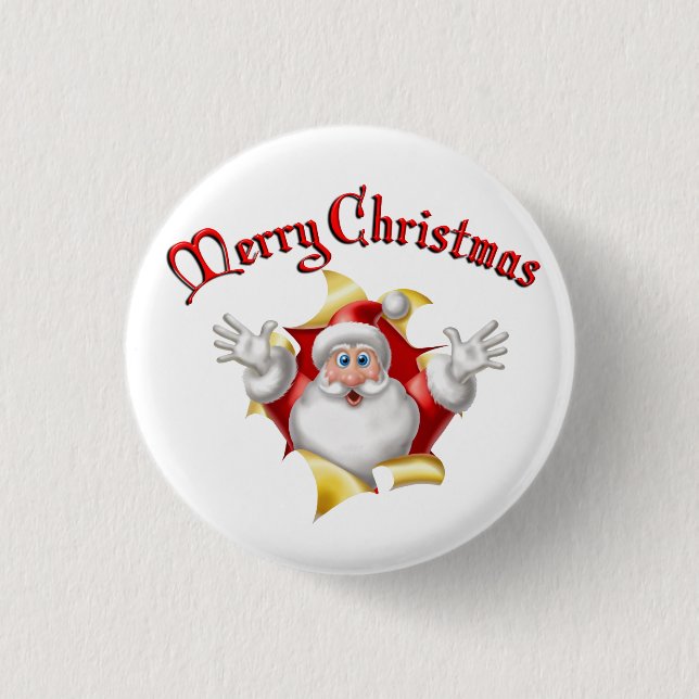Merry Christmas Button (Front)